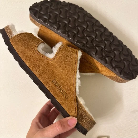 NWT Birkenstock Arizona Fur Lined Shearling Sandals - Picture 7 of 10